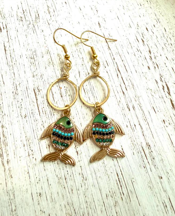 Rainbow Fish Charms